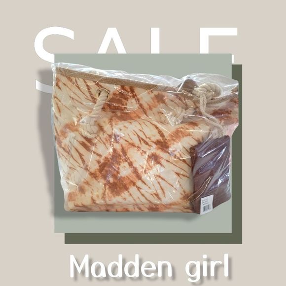 Madden girl large Tote with matching cosmetic bag NWT - Picture 5 of 13